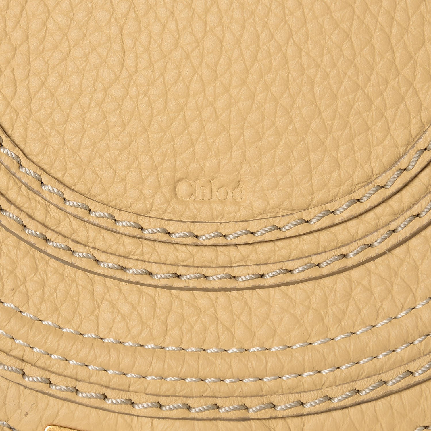 Chloe Calfskin Mini Marcie Round Crossbody Bag Sunlight 6 of 9