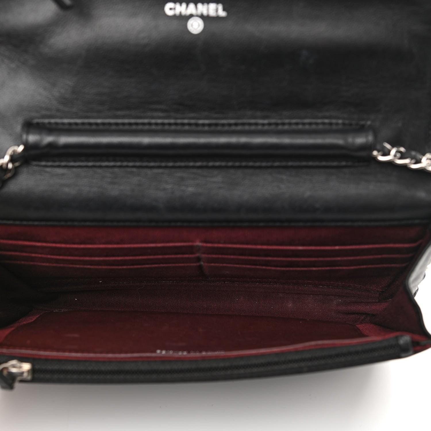 Chanel Lambskin Quilted Wallet On Chain WOC Black 5 of 17