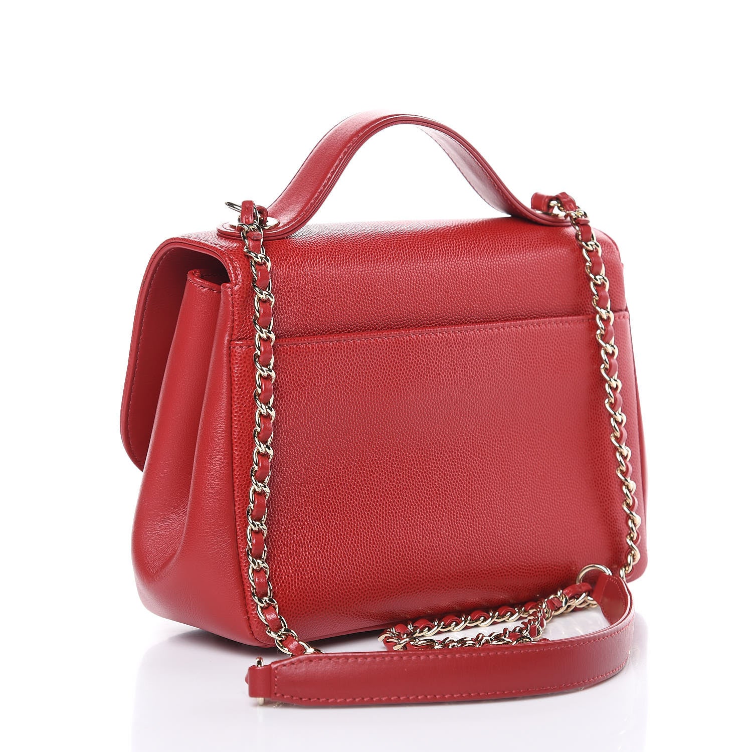 Chanel Caviar Quilted Small Business Affinity Flap Dark Red 3 of 9