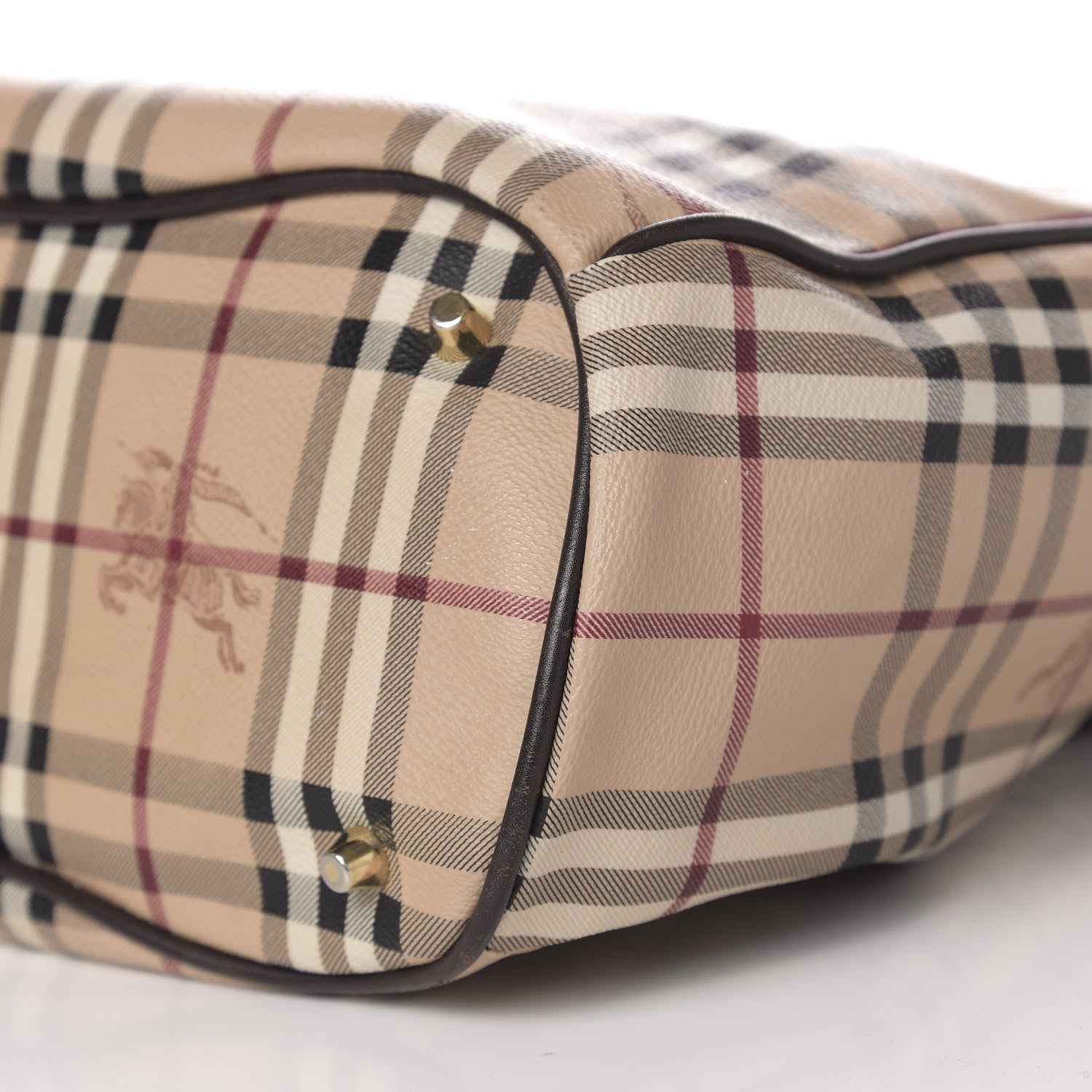 Burberry Haymarket Check Medium Walden Belted Hobo Chocolate 11 of 12
