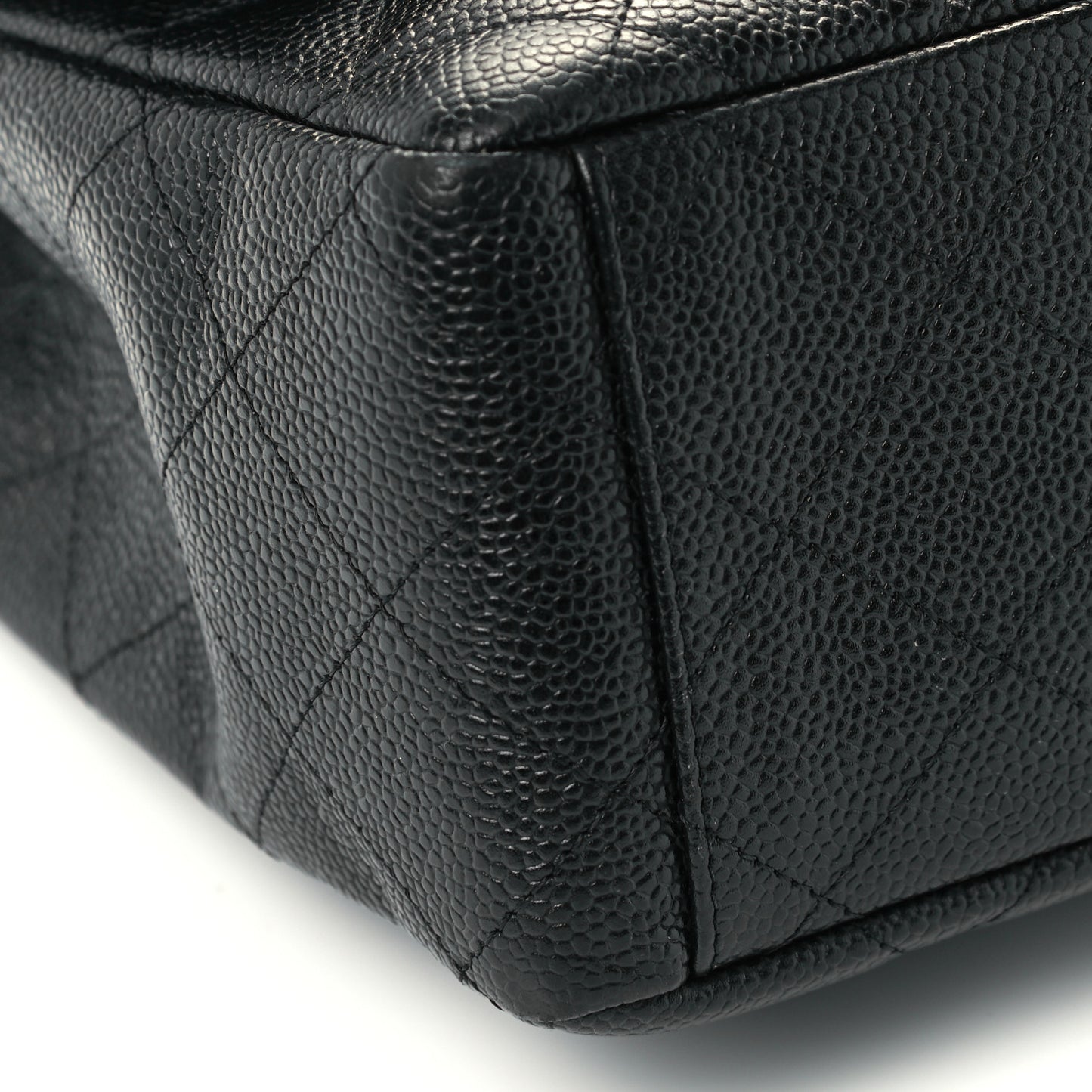 Caviar Quilted Maxi Single Flap Black