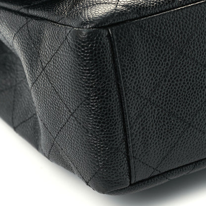 Chanel Caviar Quilted Maxi Single Flap Black 10 of 12