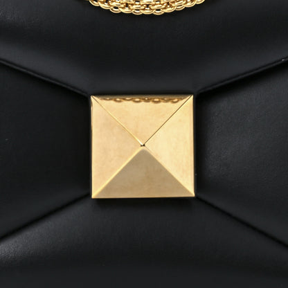 Valentino Garavani Nappa One Stud Chain Clutch Black 8 of 12