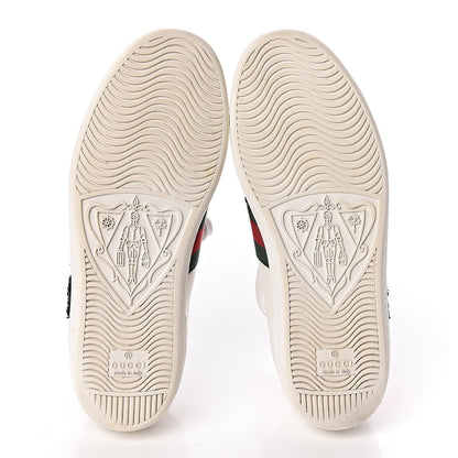 Gucci Calfskin Web Studded Womens Arrow Ace Sneakers 35.5 White 11 of 17