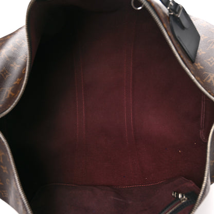 Louis Vuitton Monogram Macassar Keepall Bandouliere 55 4 of 11