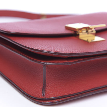 Celine Goatskin Medium Classic Box Flap Bag Carmin 8 of 10