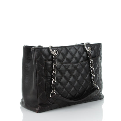 Chanel Caviar Quilted Grand Shopping Tote GST Dark Brown 3 of 7