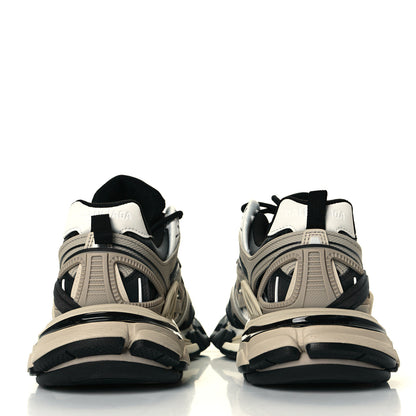 Balenciaga Rubber Mesh Bi-Color Womens Track.2 Open Sneakers 38 Beige Black 6 of 8