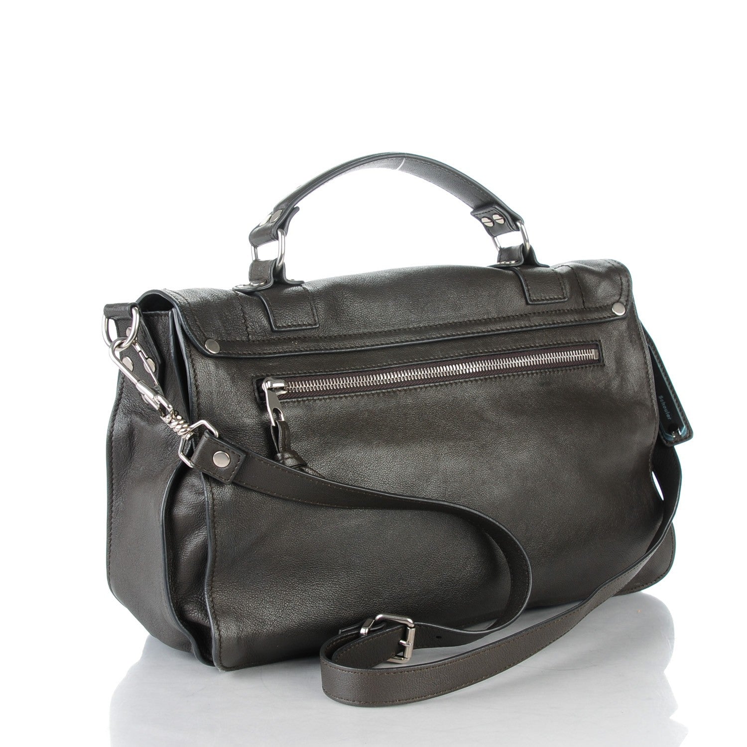 Proenza Schouler Lambskin Medium PS1 Satchel Pepe 3 of 10