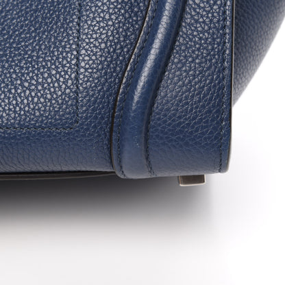Celine Baby Drummed Calfskin Micro Luggage Petrol 10 of 15