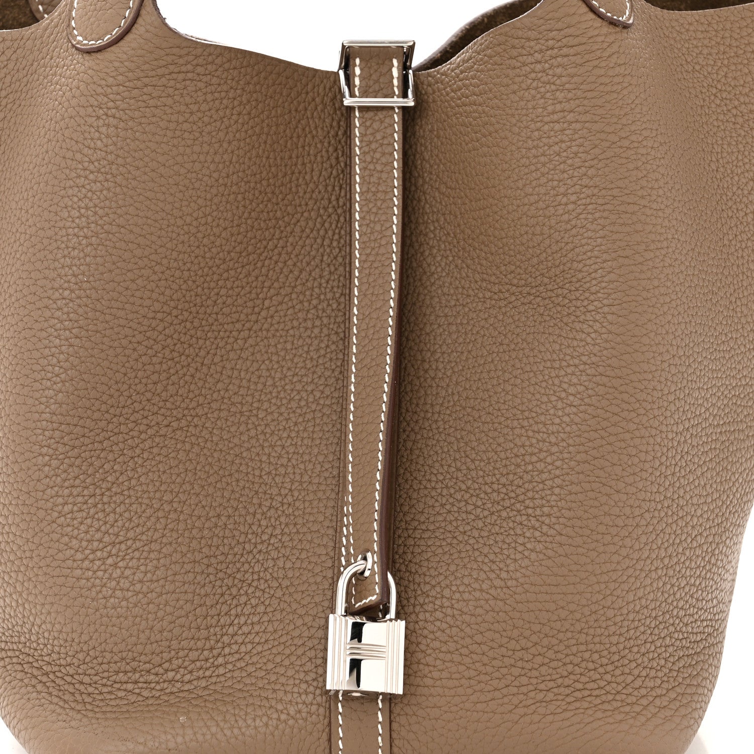 Hermes Taurillon Clemence Picotin Lock 22 MM Etoupe 8 of 10