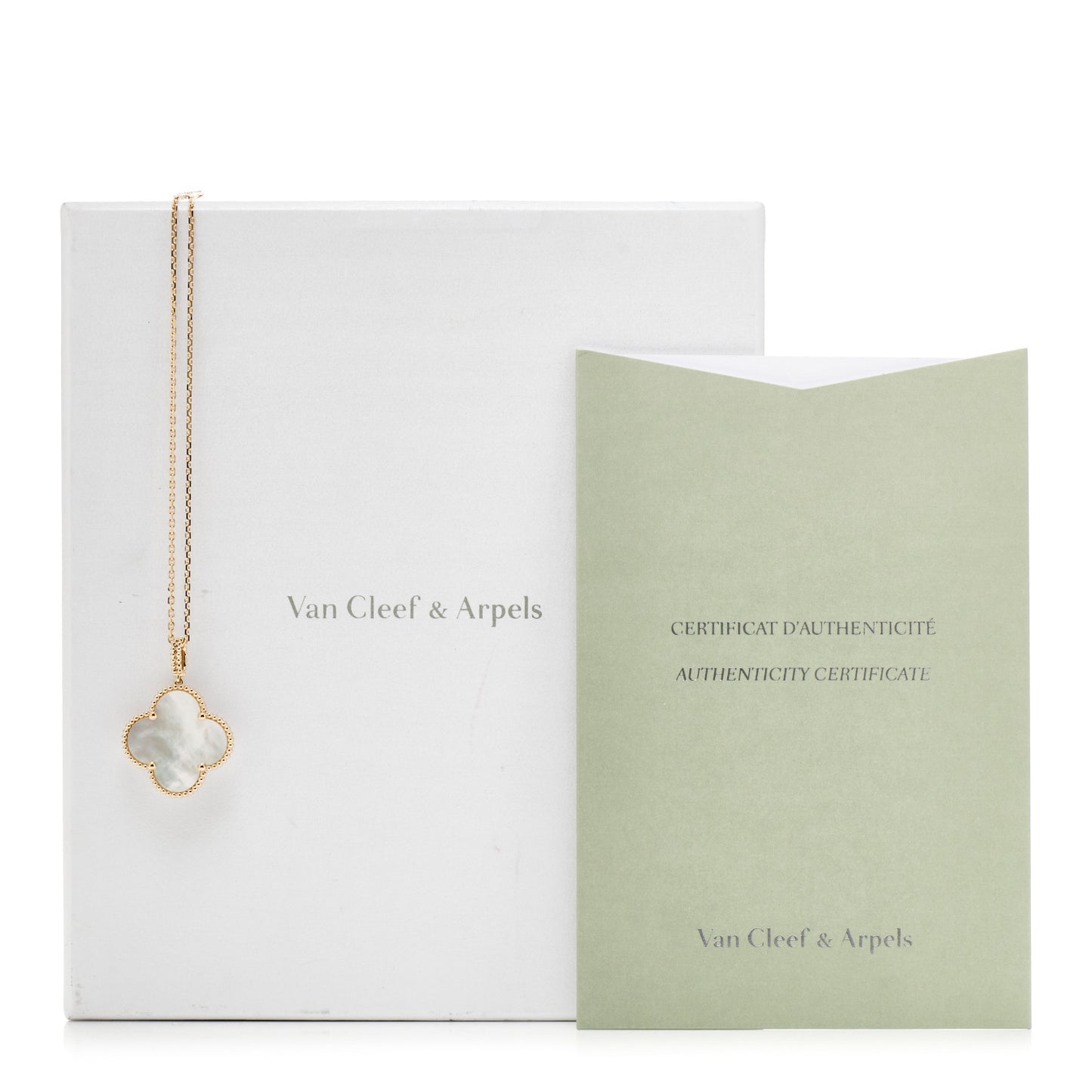 18K Yellow Gold Mother of Pearl Magic Alhambra Long Necklace
