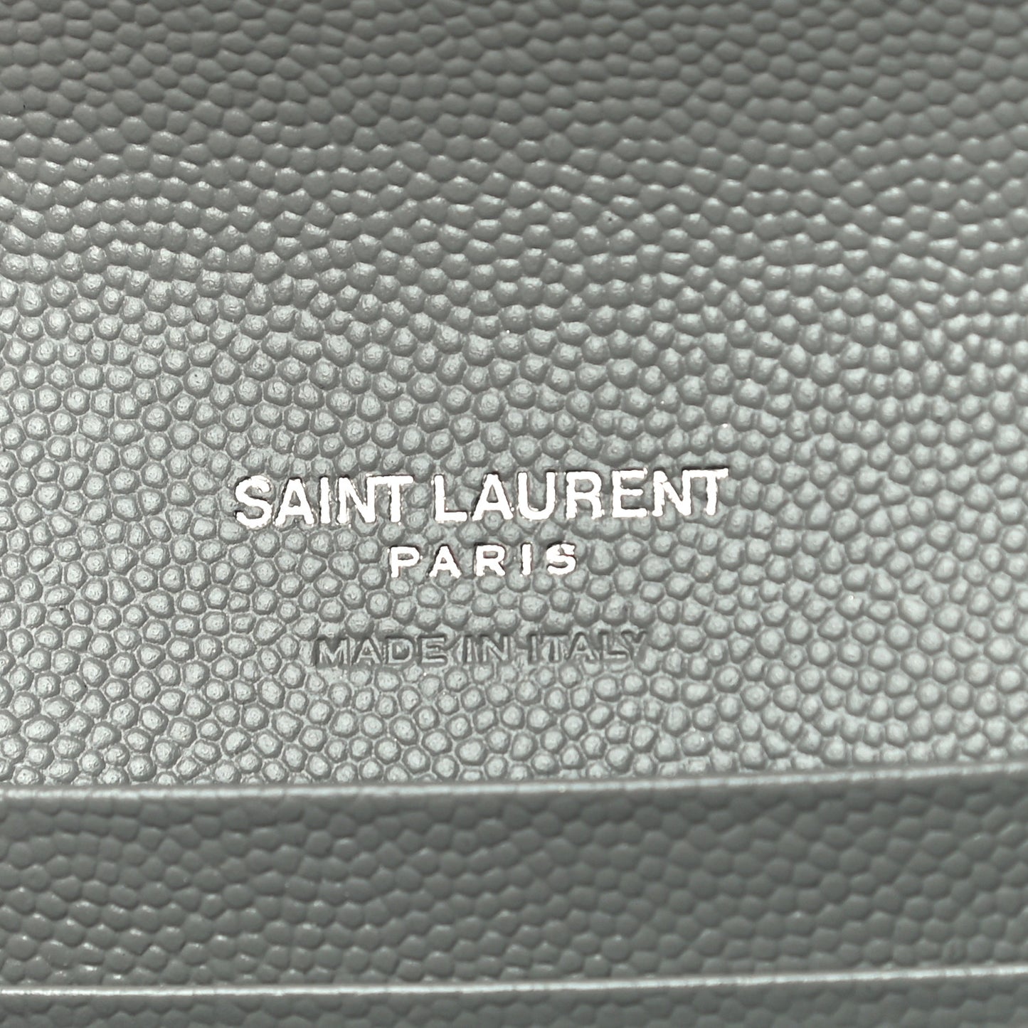 Grain De Poudre Textured Mixed Matelasse Triquilt Small Monogram Envelope Wallet New Stone