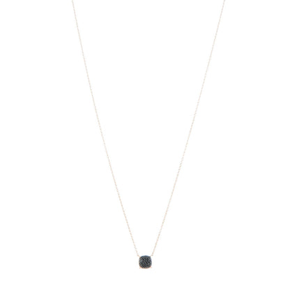 Tiffany 18K Rose Gold Black Diamond Pendant Necklace 1 of 5