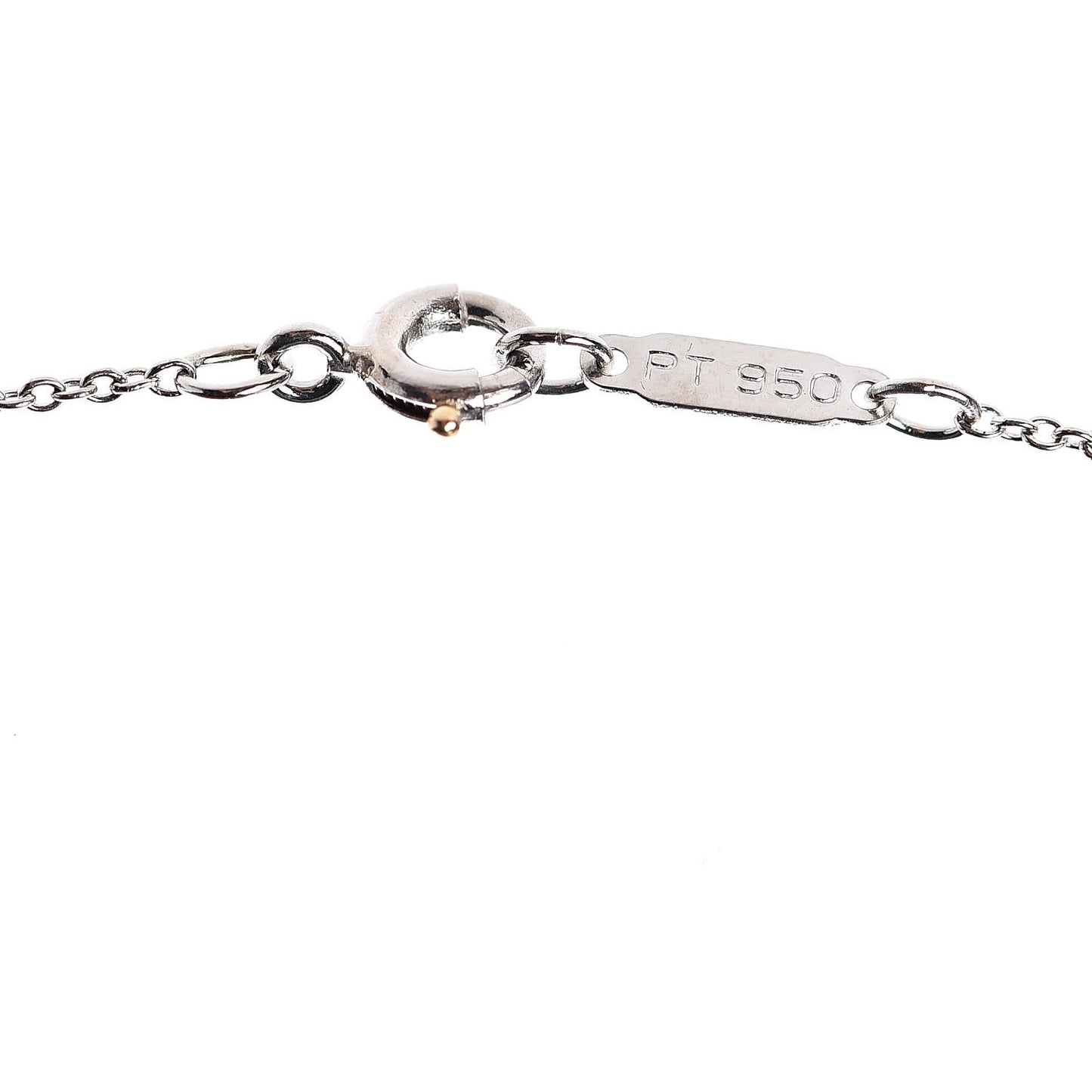 Platinum Diamond Small Cross Pendant Necklace