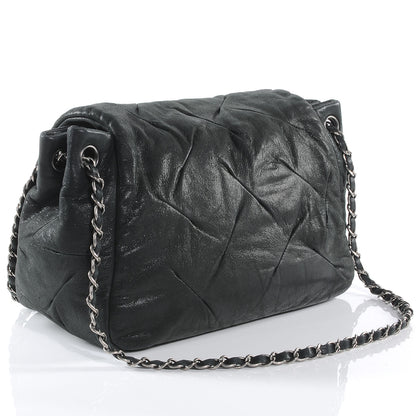 Chanel Iridescent Calfskin Glint Accordion Flap Black 3 of 7