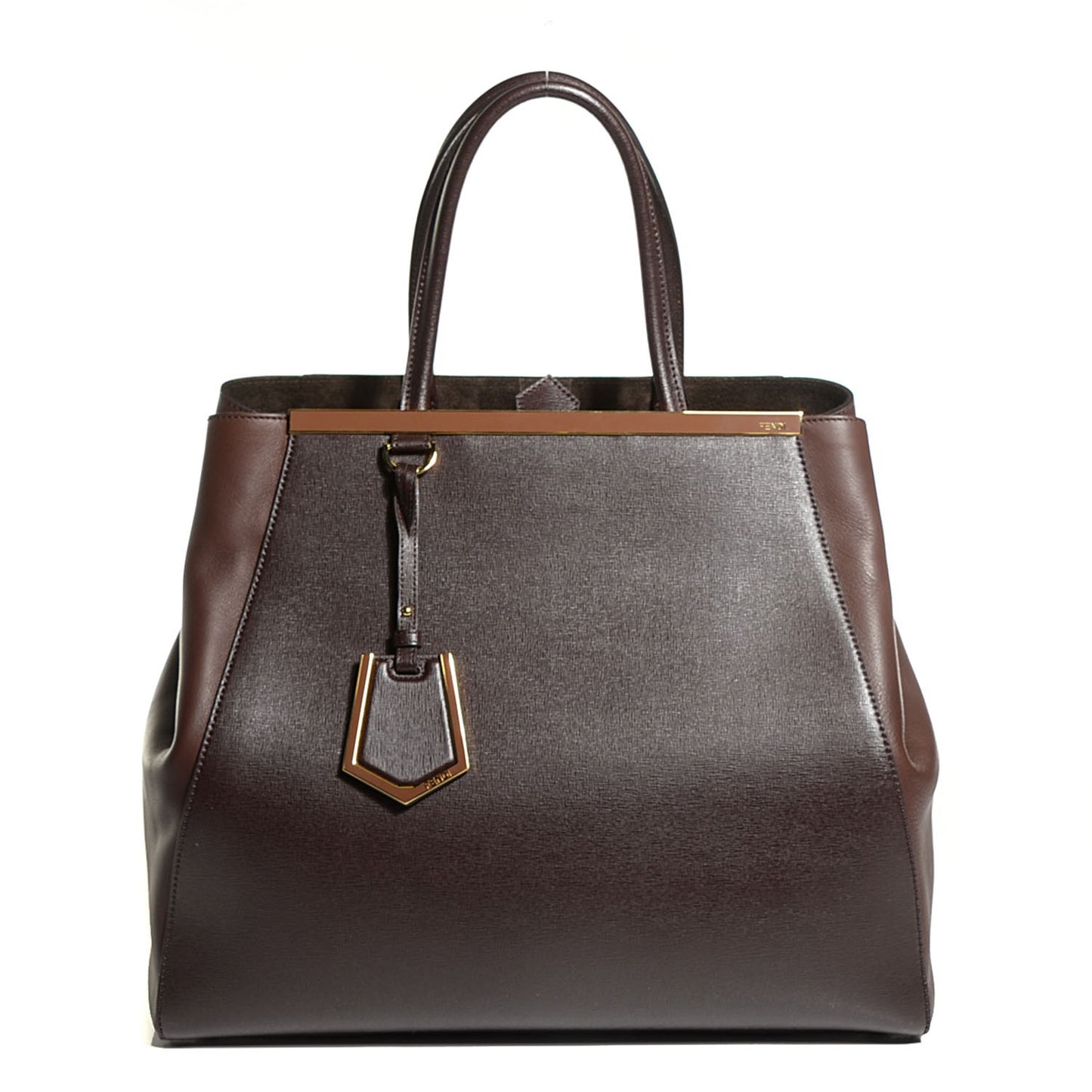 Vitello Elite Flamingo Large 2Jours Tote Moro Marrone Nocciola
