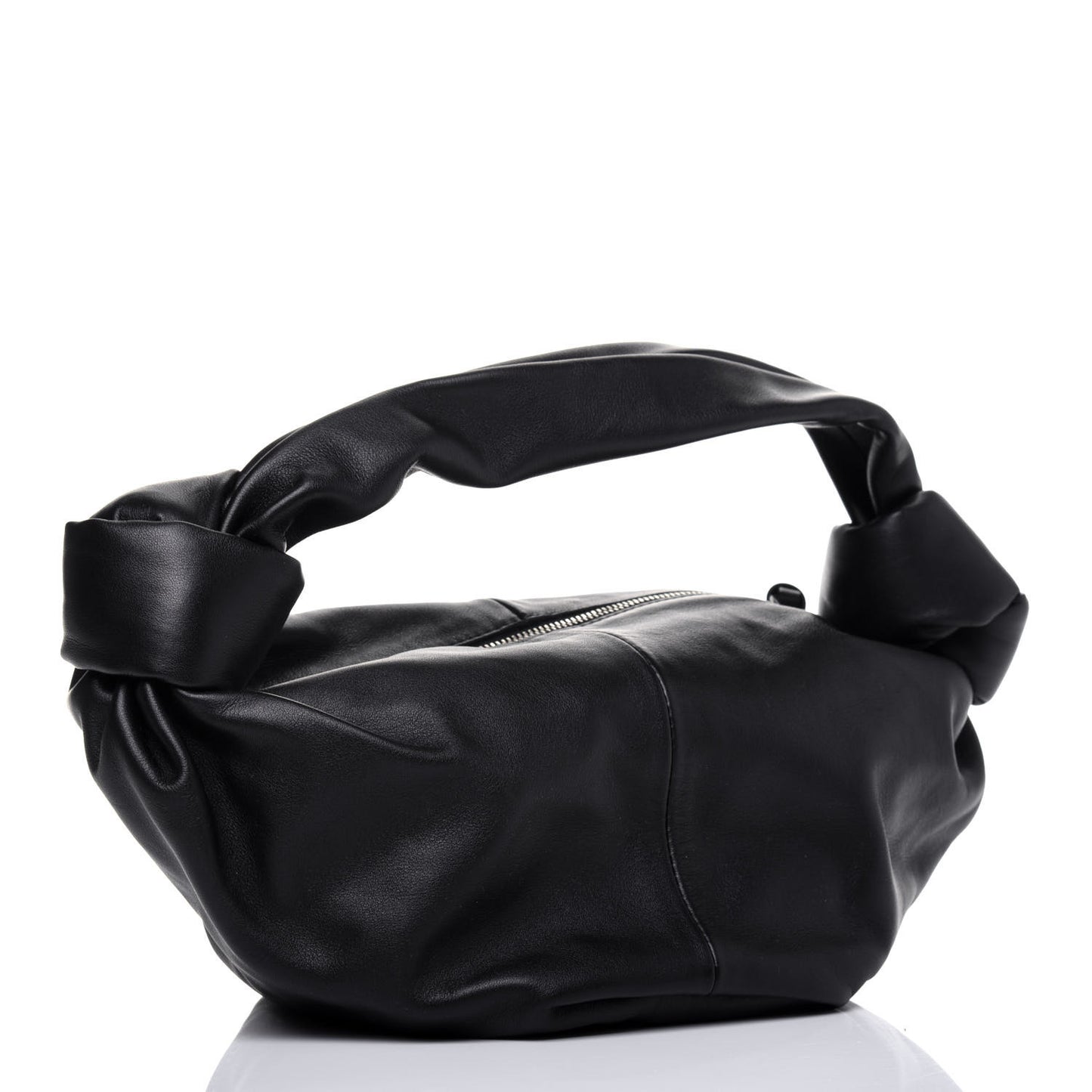 Calfskin Mini Double Knot Bag Black