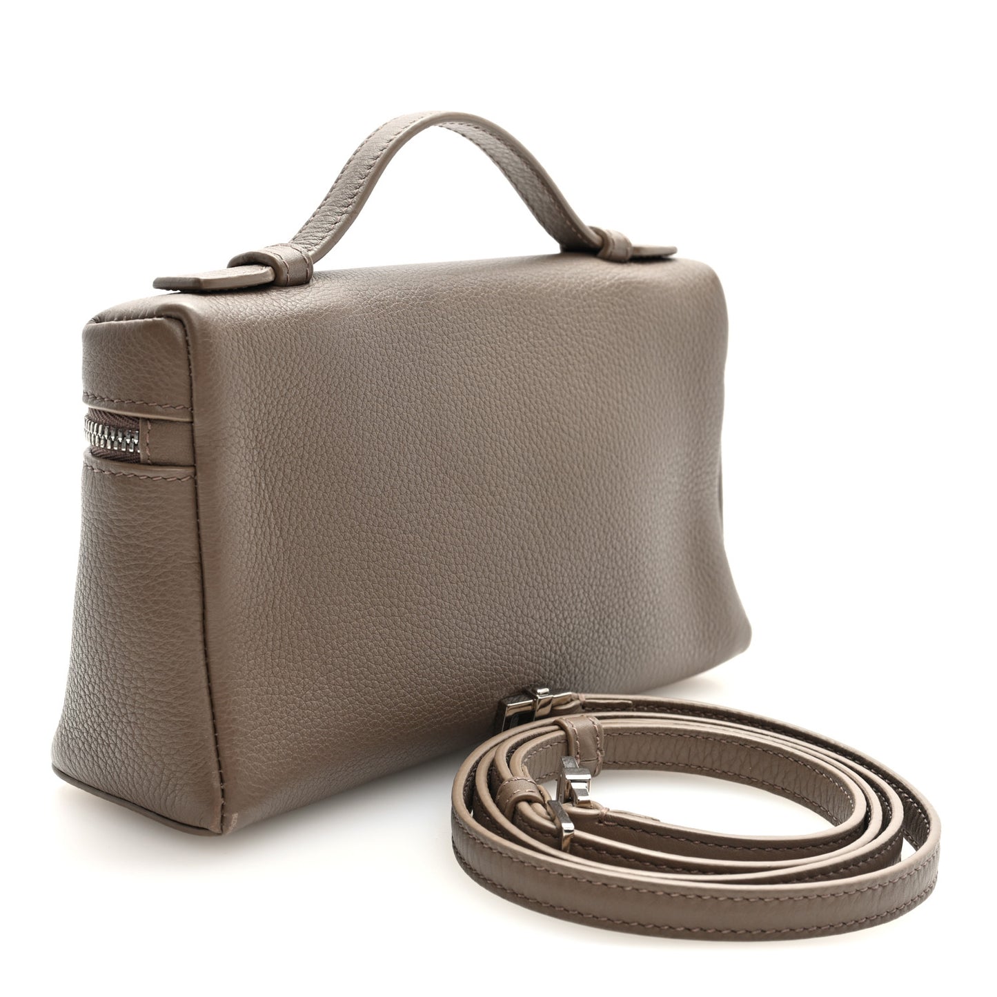 Grained Calfskin L19 Extra Pocket Pouch Warm Mastic