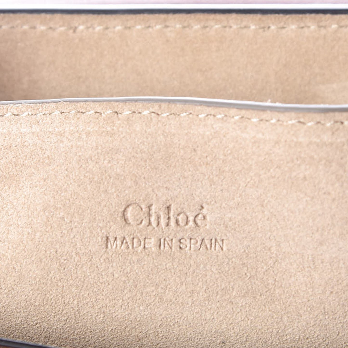 Suede Calfskin Small Faye Shoulder Bag Tobacco
