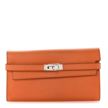 Hermes Epsom Kelly Longue Wallet Orange 1 of 10