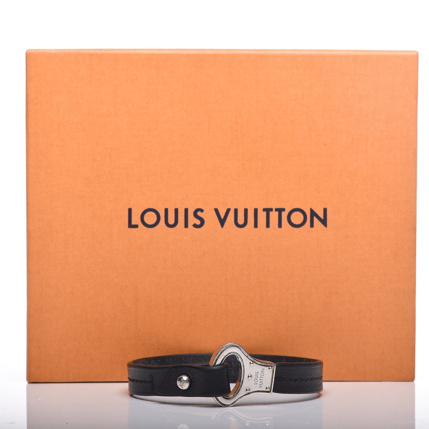 Louis Vuitton Calfskin Mens Archive Bracelet Black 7 of 7