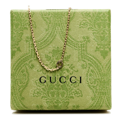 Gucci 18K Yellow Gold Running GG Station Necklace 6 of 6