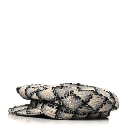 Chanel Cotton Tweed CC Beret L White 6 of 10