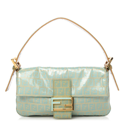Fendi Vinyl Zucchino Baguette Blue 1 of 10