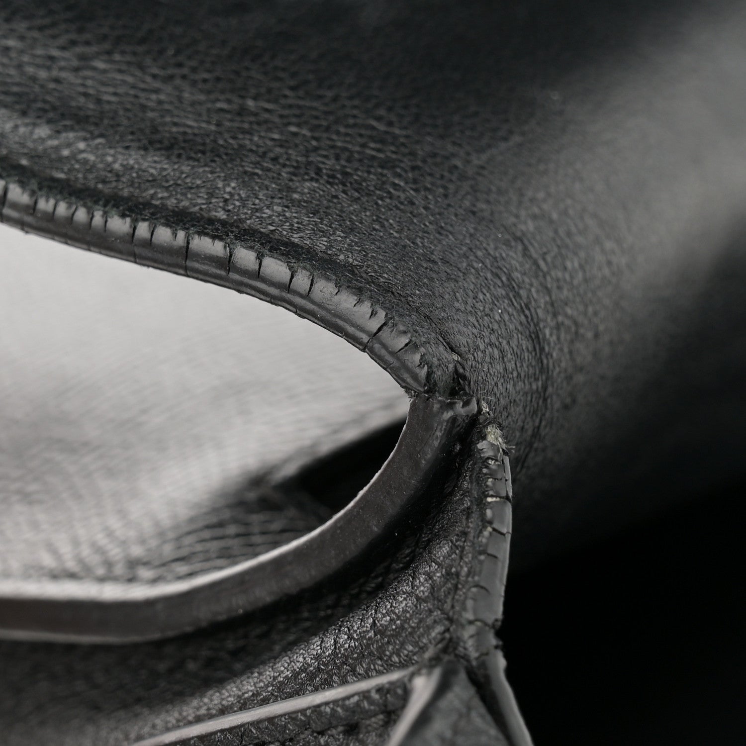 Celine Grained Calfskin Compact Trotteur Black 11 of 12