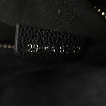 Christian Dior Grained Calfskin Cannage Medium Lady Dior Black 6 of 9