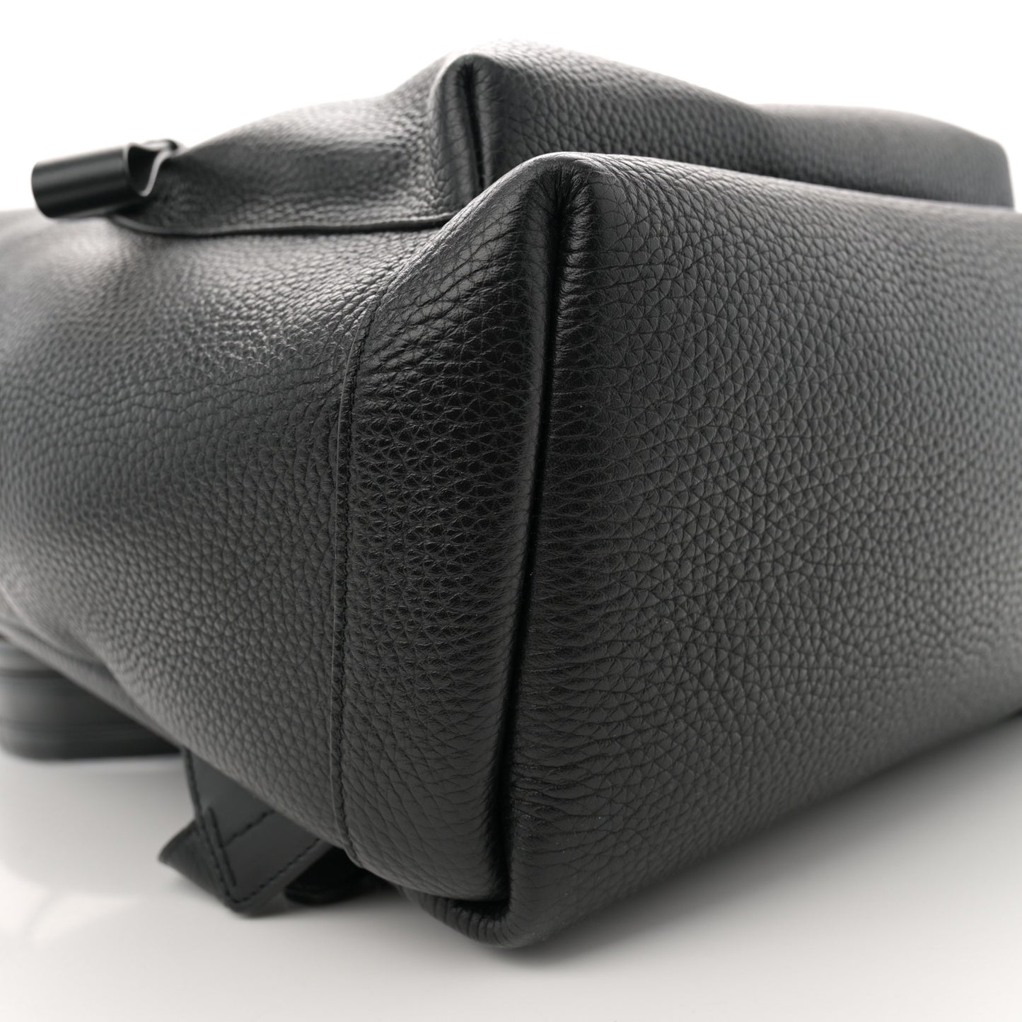 Grained Calfskin Buckley Backpack Black