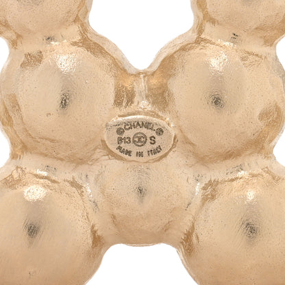 Chanel Pearl CC Brooch Gold Pearly White 4 of 6