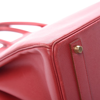 Hermes Courchevel Birkin 40 Rouge 33 of 46
