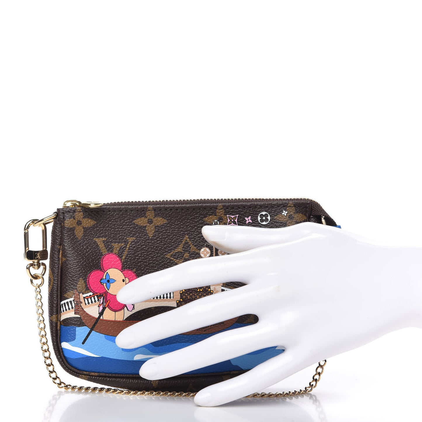 Monogram 2019 Christmas Animation Mini Venice Pochette Accessories Blue