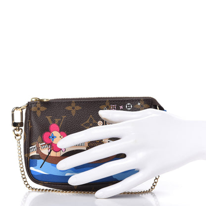 Louis Vuitton Monogram 2019 Christmas Animation Mini Venice Pochette Accessories Blue 2 of 8