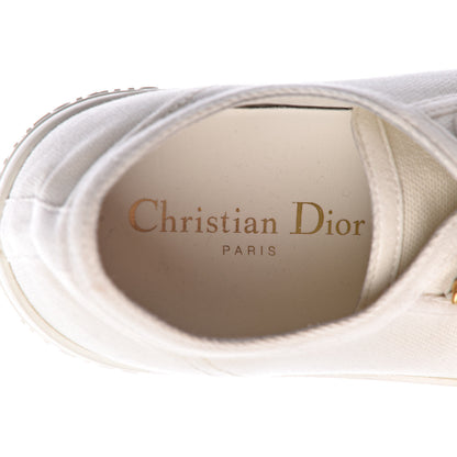 Christian Dior Canvas Walk'n Dior Low Top Sneakers 36.5 White 7 of 12
