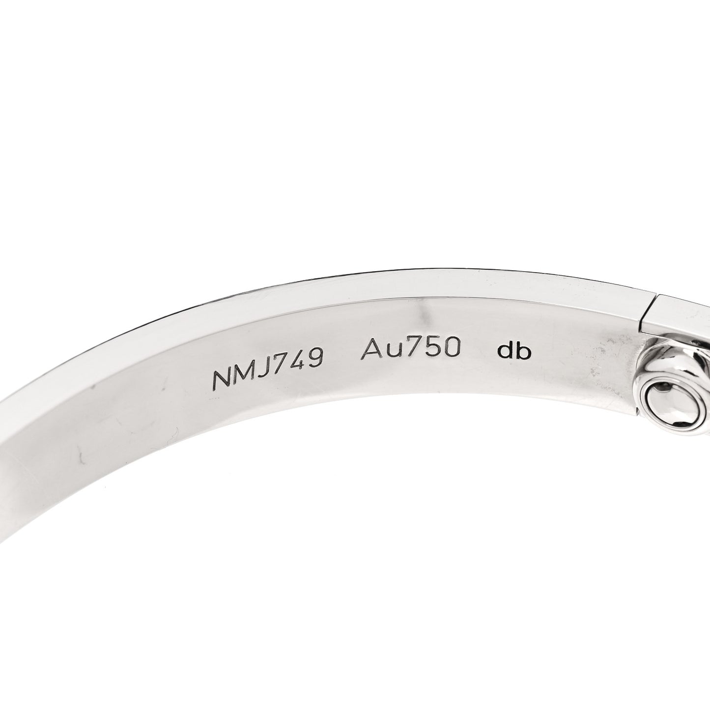 18K White Gold LOVE Bracelet 19