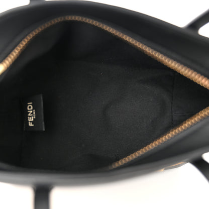 Fendi Vitello Dolce Elite Monster Eye Mini Roll Tote Black 5 of 10