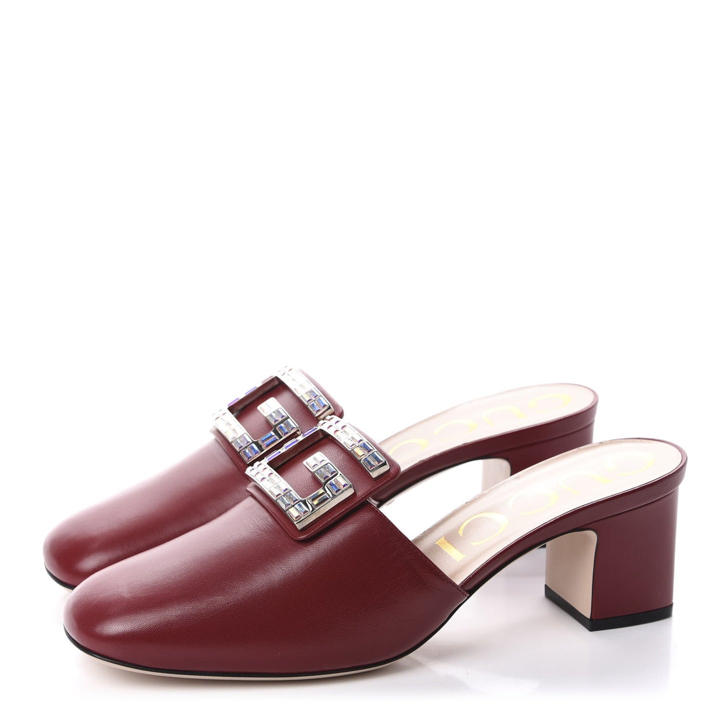 Malaga Kid Crystal Square G Madelyn Mules 40 Romantic Cerise