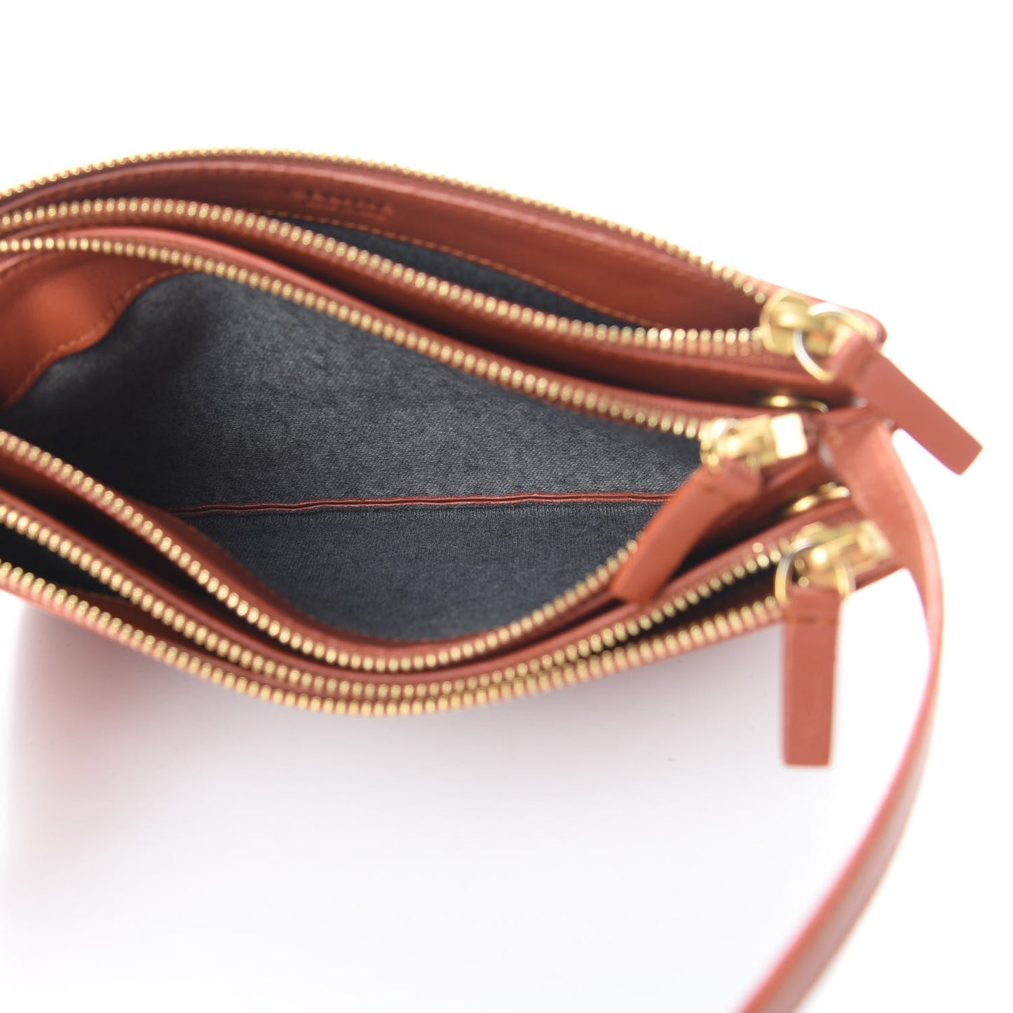 Lambskin Small Trio Crossbody Bag Tan