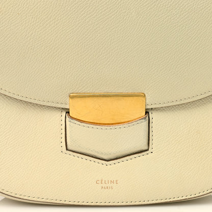 Celine Grained Calfskin Compact Trotteur White 7 of 11