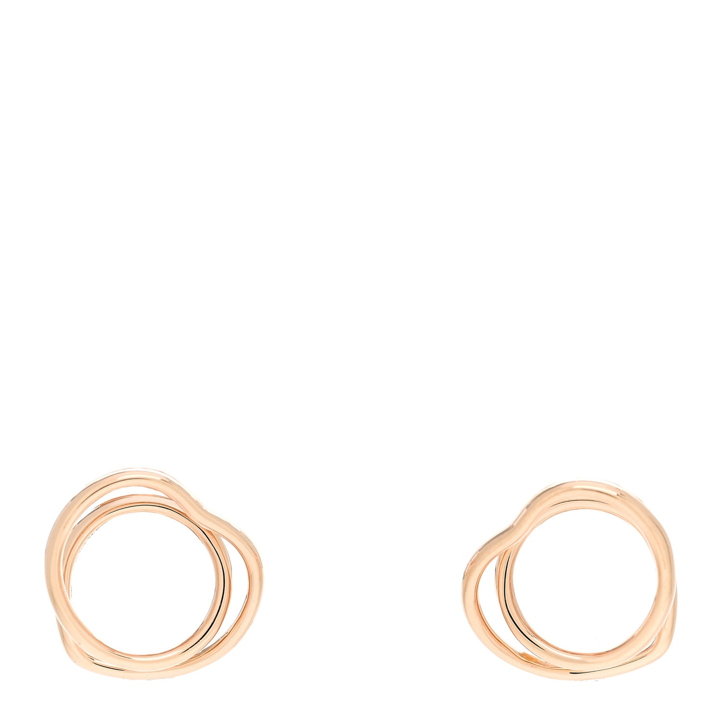 18K Rose Gold TPM Vertige Coeur Earrings