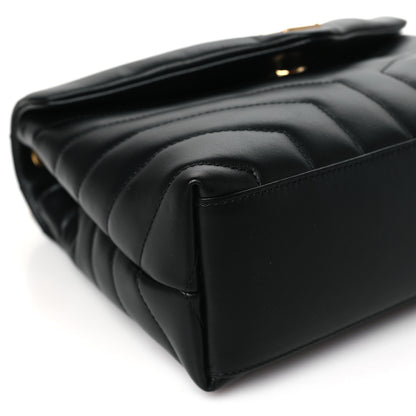 Saint Laurent Calfskin Y Quilted Monogram Small Loulou Chain Satchel Black 9 of 11