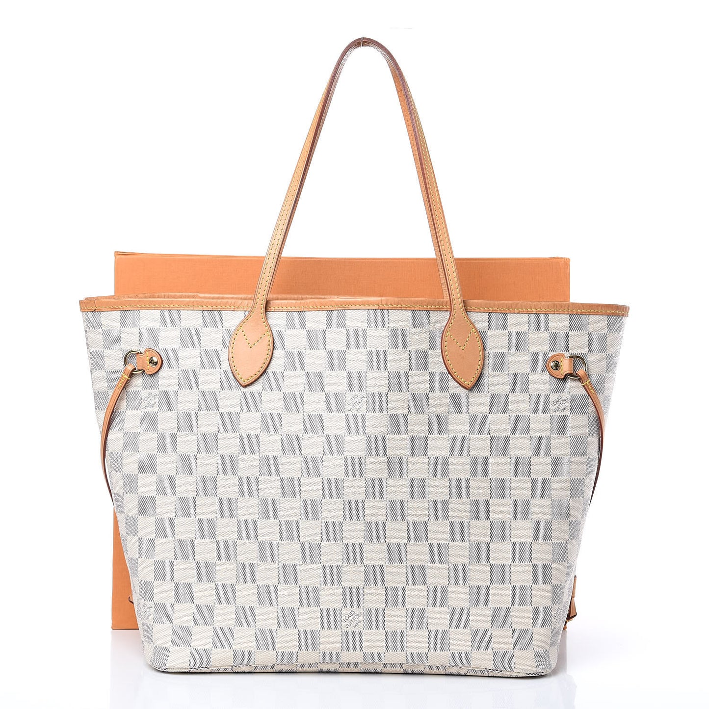 Damier Azur Neo Neverfull MM Rose Ballerine