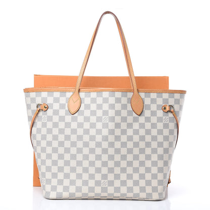 Louis Vuitton Damier Azur Neo Neverfull MM Rose Ballerine 13 of 16