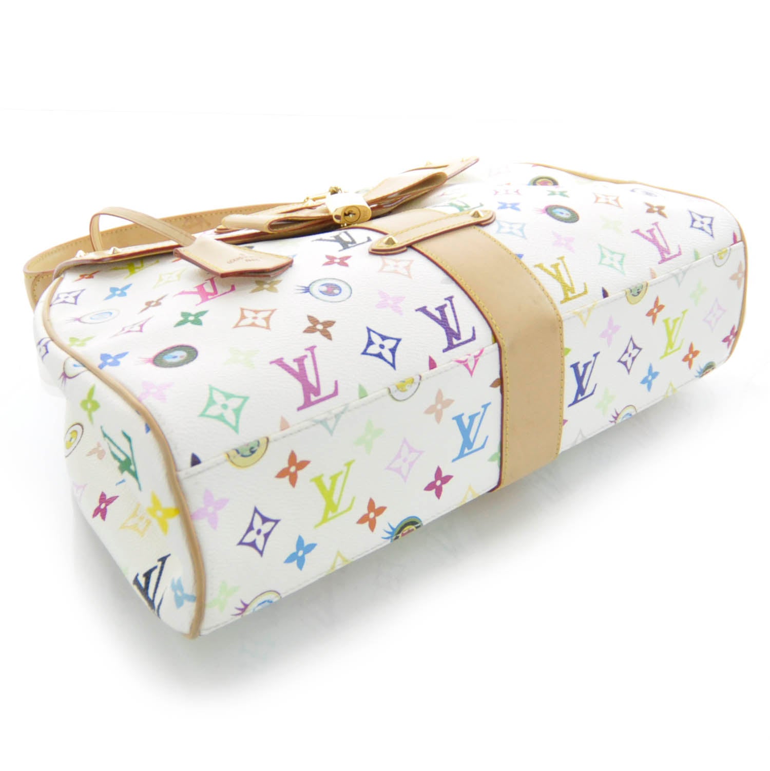 Louis Vuitton Monogram Multicolor Murakami Eye Love You Bag White 4 of 9