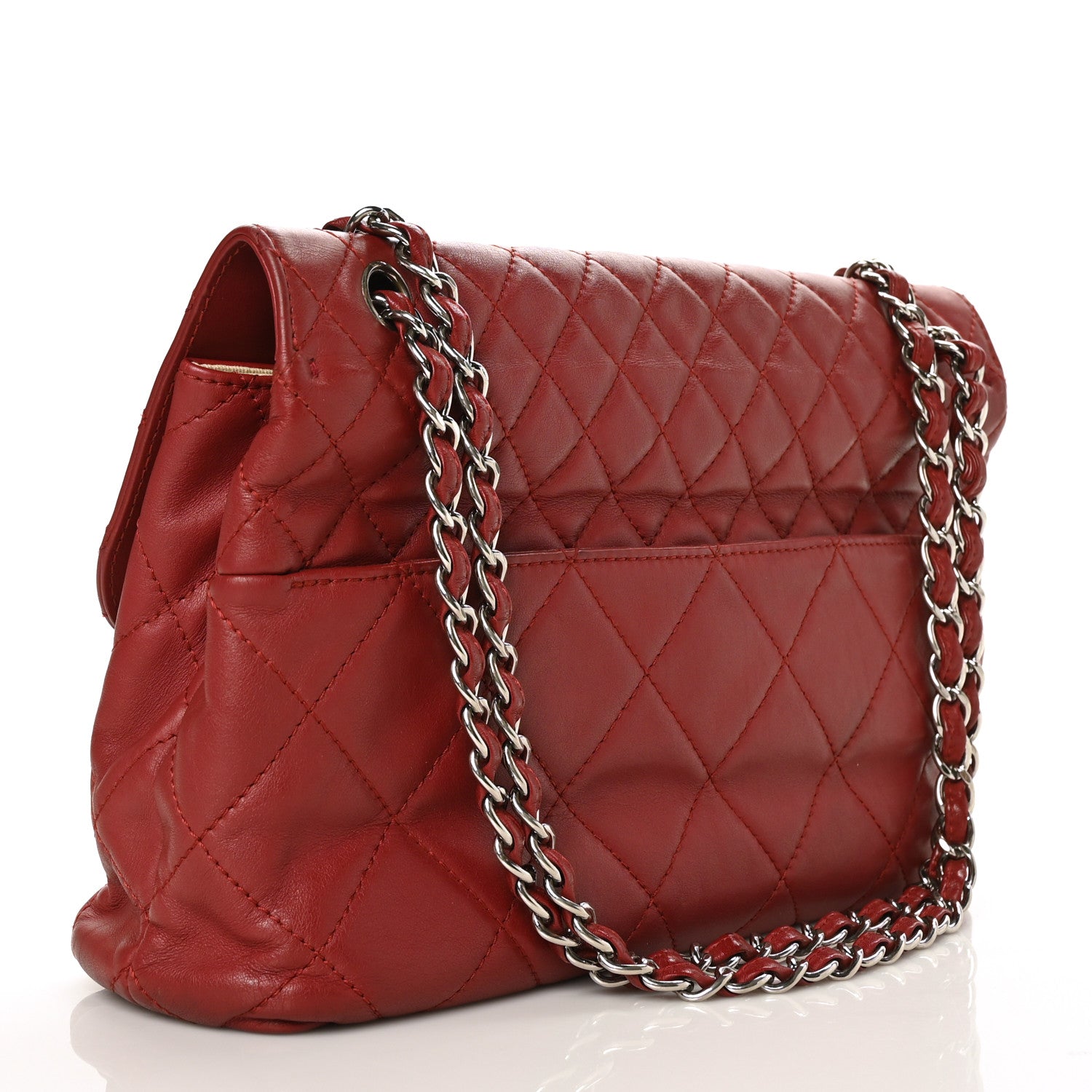 Chanel Calfskin Quilted In The Business Flap Bag Red 3 of 10