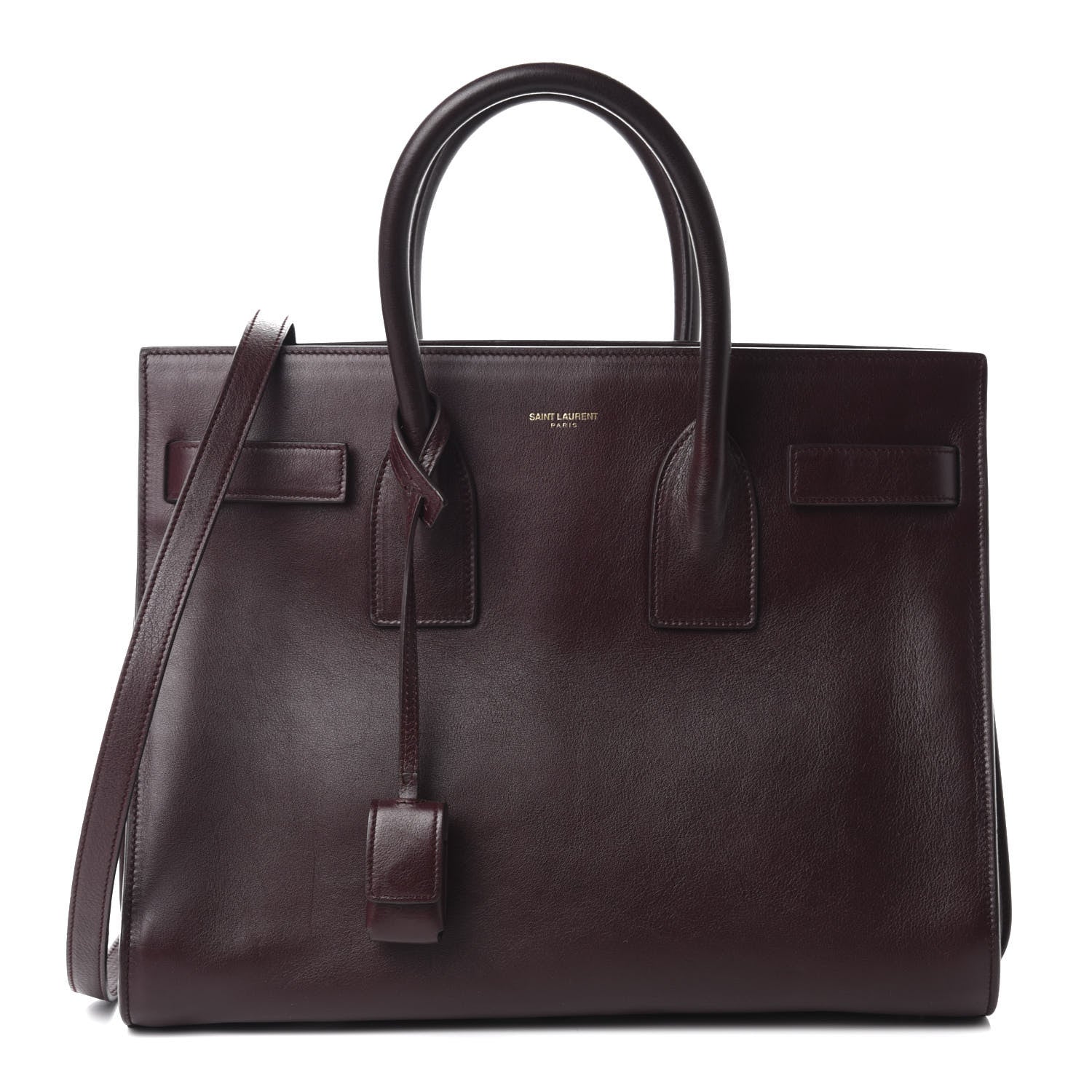 Saint Laurent Calfskin Small Sac De Jour Amarena 1 of 10