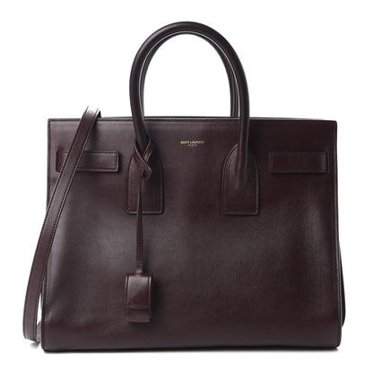 Saint Laurent Calfskin Small Sac De Jour Amarena 1 of 10